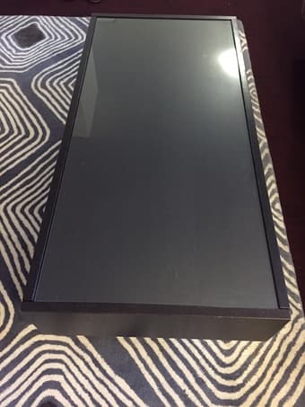 Coffee Table with glass top - $50 1