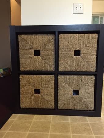 IKEA KALLAX Shelving Unit with 4 KNIPSA Baskets - $50 1