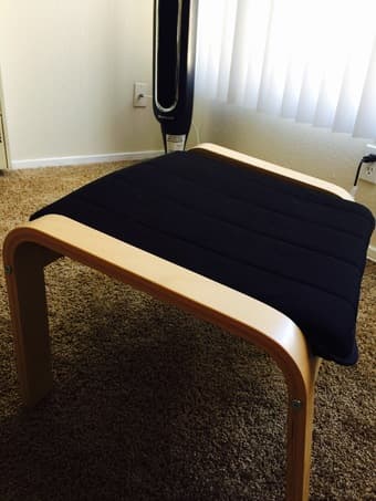 3 layer shelf($20) and ikea footstool($25) 2