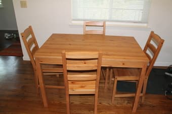 Moving Sale - table and chairs, fold out couch, and more 2