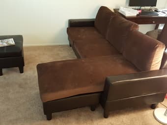 New Small Sofa plus ottoman ($200 OBO) 2