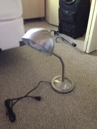 Moving sale: table lamps, massage seat topper 1