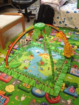 Baby item sale: kid couch, bouncer, gym, musical table 3