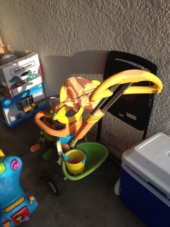 Baby item sale: stroller, pillows, high chair 1