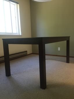 Modern dark wood dining/kitchen table 2