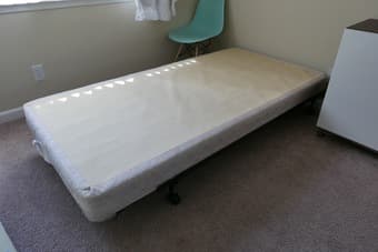 Like Full Twin bed frame, box and headboard - $120 3