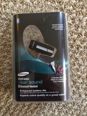 SAMSUNG WEP460 blue tooth headset BRAND NEW $15 1