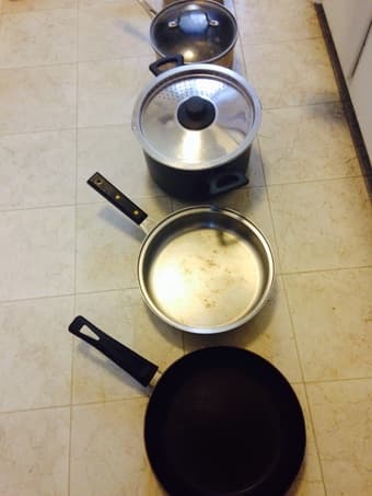 Various pans and pots most $7 each or less 2
