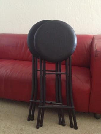Foldable bar stools (two for $10) 1