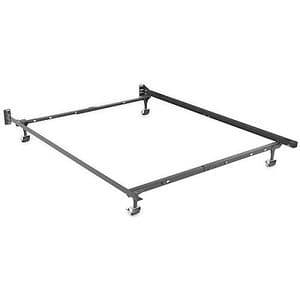 Twin Mattress, Slatted Base, and Adjustable Metal Frame--$75 for set! 3