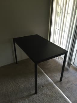 Near New Bed Frame, bookshelf, table, reading desk for Sale 2
