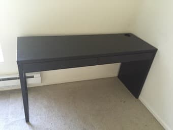 Near New Bed Frame, bookshelf, table, reading desk for Sale 3