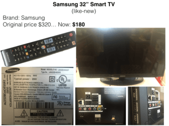 Samsung 32” Smart TV 1