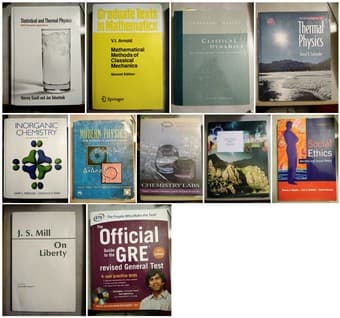 Cheap textbooks - physics, chem, math, bio, ethics 1