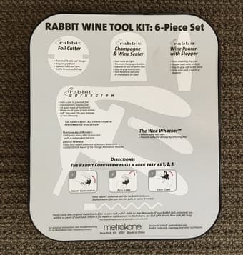 Rabbit Wine Tool Kit: 6-Piece Set - $20 1