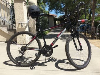 FOR SALE: Bike + lock + helmet= 80 dollars 1