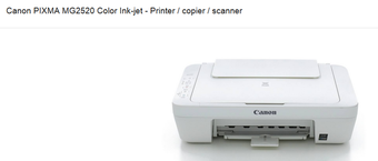 Canon PIXMA MG 2520 printer/scanner/copier  and 1 color cartridge $20 1
