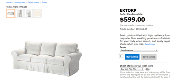 Moving sale - Full size bed+mattress; Ikea sofa 2