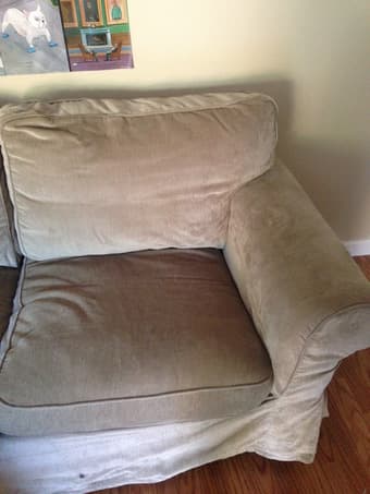 IKEA Ektorp couch (2-seater, dorm/apartment sized)-- $175 2