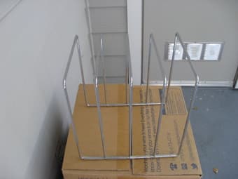 Metal magazine holder organizer rack $10 2
