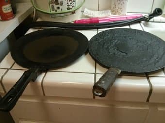 Flat Iron Frying Pan - $2 1