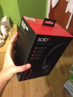 new BEATS solo2 black headphones $115 1