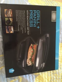 Stainless Steel Grill + Panini Press with 2 year warranty $20 1