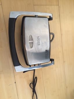 Stainless Steel Grill + Panini Press with 2 year warranty $20 3