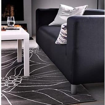 Modern Grey Ikea Gislev Rug for sale 1