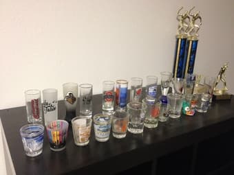 23 Shot glasses for $15 1