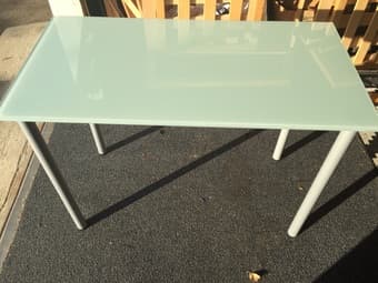 Like New - IKEA Glasholm Desk - $45 and Desk Chair - $30 1
