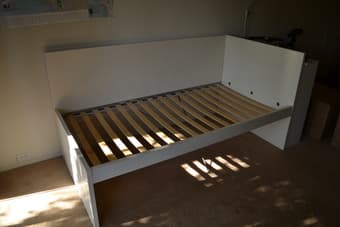 Like New - IKEA FLAXA twin day bed frame, base & mattress - $150 1