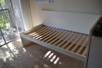 Like New - IKEA FLAXA twin day bed frame, base & mattress - $150 2