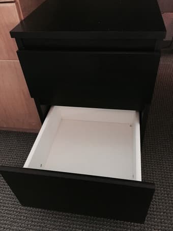 Drawer- good condition, dark brown 2