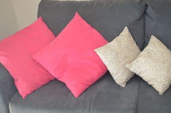 Moving Sale: table, bookcase, nightstand, pillows, carpet 3