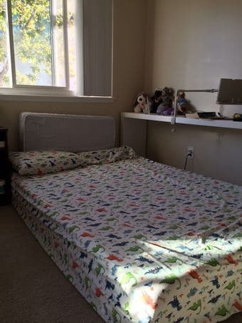 Moving sale-Full-size Mattress/Supporting waist pillow/Storage Shelf 2