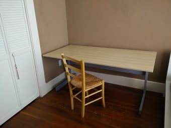 Ikea Large desk + chair - $60 1