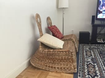 2 rattan rocking chairs $100 1