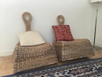 2 rattan rocking chairs $100 2