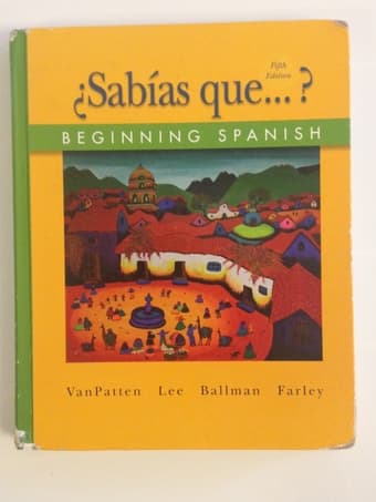 SPANLANG 1, SPANLANG 2, SPANLANG 3 Textbook $40 1