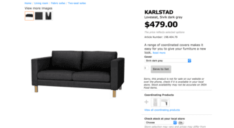Denim Blue Ikea Love Seat - $140 OBO 3