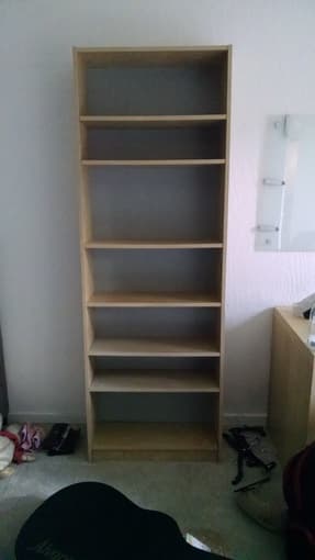 Ikea bookcase and standing lamp -- excellent condition, best offer 1