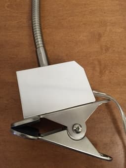 For Sale: Clip-on bedside lamp ($20) 3