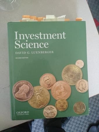 SELLING: MS&E 245A textbook (Investment Science by Luenberger) - $100 1