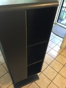 Black Tv Stand Entertainment Center Storage 44.5 x 24.5 x 15.5 - $65 3