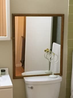 Solid Wood Framed Mirror 26" x 32" - $30 1