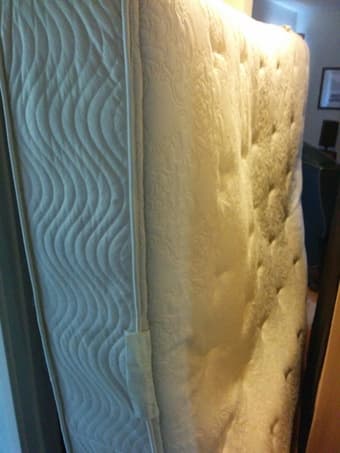 King sized mattress and box springs $100 2