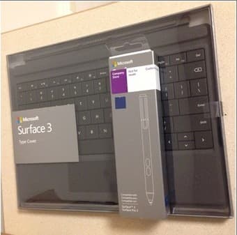 BRAND NEW SURFACE 3 KEYBOARD COVER AND BLUE STYLUS PEN 1