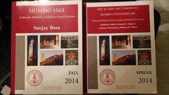 HUMBIO 154A and HIST 105C/HUMBIO 178T 1