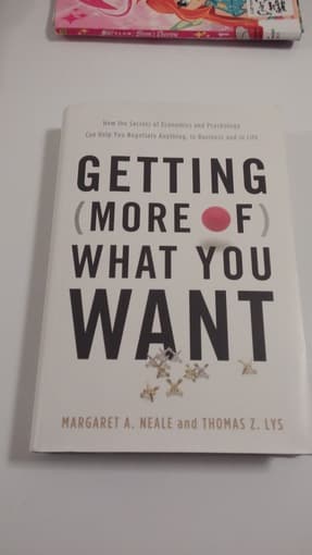 Negotiation Textbooks for OB581 and OB381 $7 and $10 2
